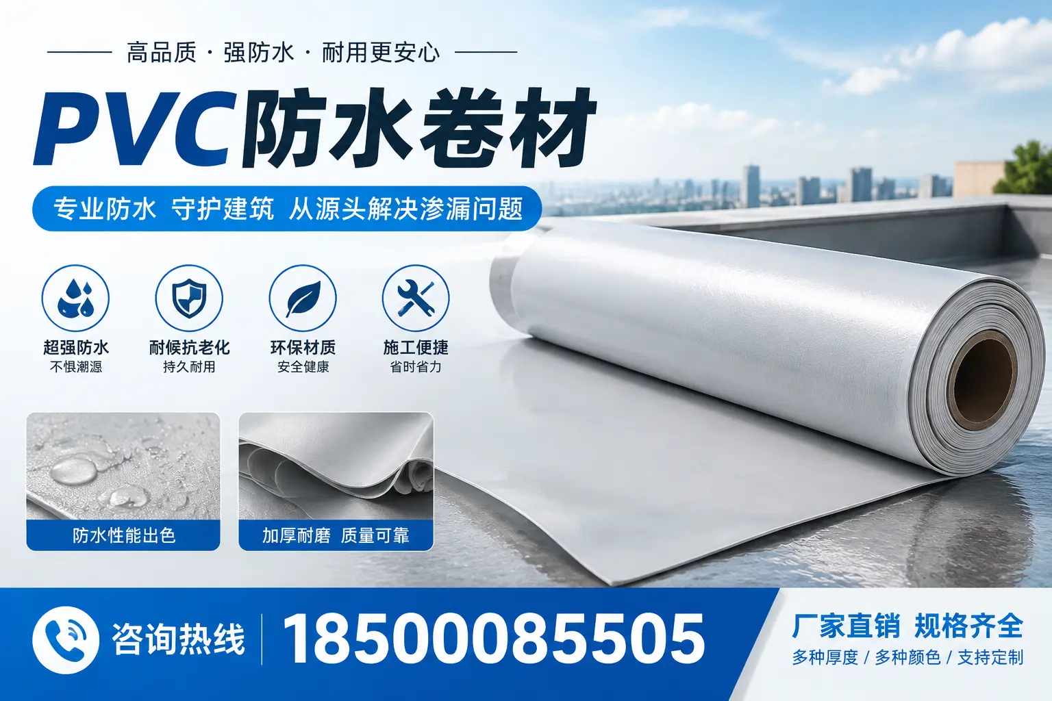 选择pvc防水卷材时，乐东用户的常见疑问